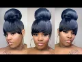EASY 10 TOP KNOT BUN BANGS CUTE HAIRSTYLES FOR BLACK GIRLS Tatiaunna