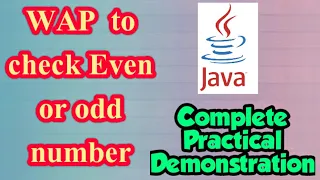 Even odd Program in java If else Input Program to check whether the entered number is