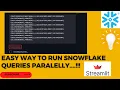 EXECUTE SNOWFLAKE QUERIES PARALELLY