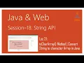 String API in Java toCharArray Method Convert String to character Array in Java