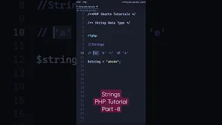 PHP Tutorial String Data Type - Part