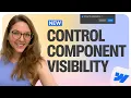 Webflow new control component visibility feature