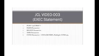 JCL Job Control Language 03 EXEC Statement