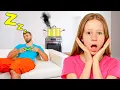 Download Lagu Pesta piknik Nastya bersama seorang teman dan ayah yang sedang tidur
