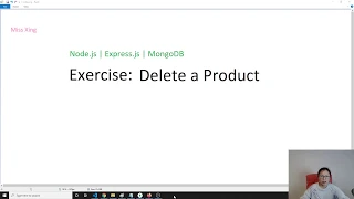 Node js Express js MongoDB - Exercise Delete a Product