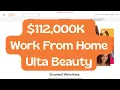 112 000 K Work From Home Jobs With Ulta Remote Jobs Online Jobs