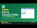 How to create Excel Data Validation Basics Dynamic Dropdown Lists Dates Text Length Explained