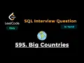 Big Countries - Database
