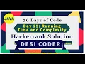 Day 25 Running time And Complexity Algorithm Solve HackerRank 30 days of code JAVA Hindi