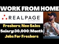 Work From Home Jobs For Freshers Real Page Is Hiring Non Sales Latest Jobs For Graduates 2022