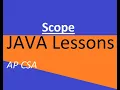 AP CSA Unit 5 Scope