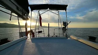 SLOW TV – Sunrise On A Boat At Anchor In Italy | ⛵ Sailing Britaly ⛵