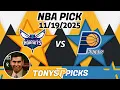 Charlotte Hornets vs Indiana Pacers Pick 25 NBA Pick Prediction