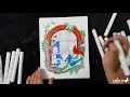 Freebie Friday by ColorIt Free Adult Coloring Pages - Winter Cat Coloring Time-lapse