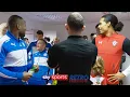 Download Lagu “Ooh, Danish friends!” - Jamie Vardy makes fun of Kasper Schmeichel \u0026 Pierre-Emile Hojbjerg