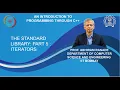 Lecture 23 The Standard Library Part 5 Iterators