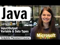 Variables in Java Input Output Complete Placement Course Lecture 2