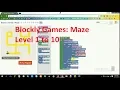 Blockly Games Maze Level 1 to 10 Solution