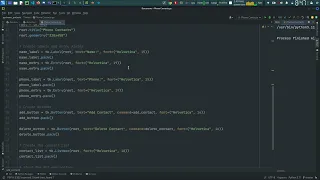 Creating a Python Phone Contacts List GUI Application
