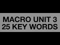 AP Macro unit 3 25 Key Vocab Words