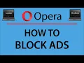 How To Block Ads On The Opera Web Browser PC