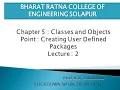 Lecture 2 Java Programming Creating User Defined Packages Practical Demonstration