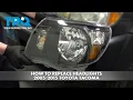How to Replace Headlights 2005-2015 Toyota Tacoma