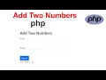 Add Two Numbers in PHP