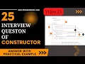 Interview questions on constructor in java Java interview questions and answers in hindi