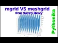 Numpy Mgrid and Meshgrid Conversion between Meshgrid and Mgrid
