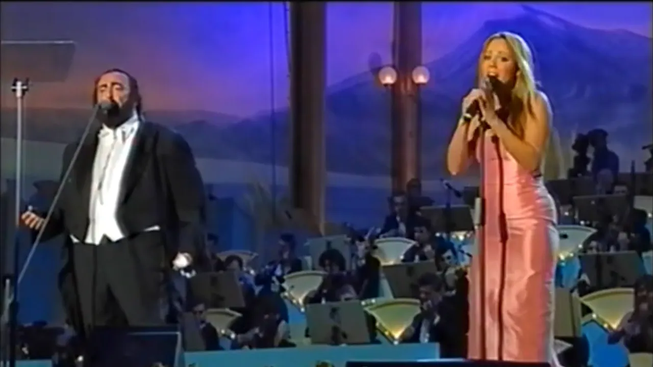 [HD/UNEDITED VOCALS] Mariah Carey & Pavarotti - Hero live at Pavarotti & Friends, June 1st 1999