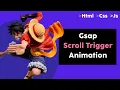 Scroll animation with Gsap ScrollTrigger Creative Frontend tutorial