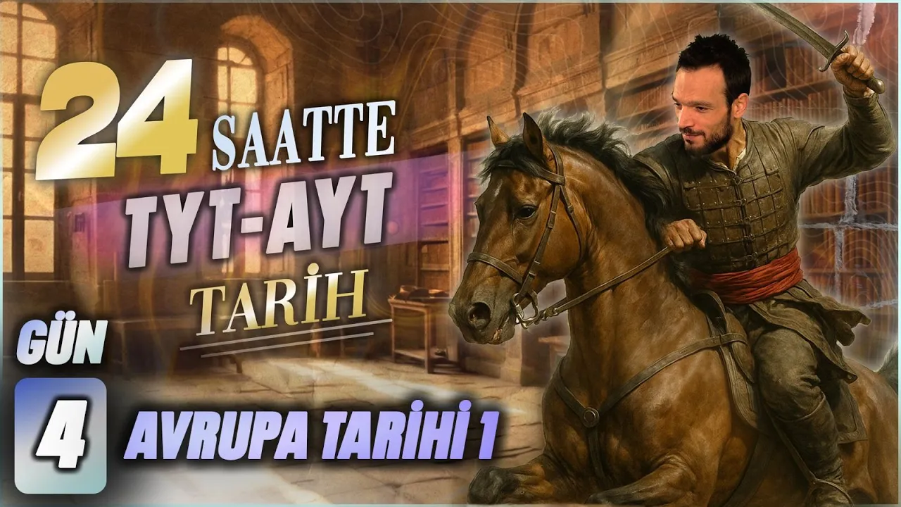 24 SAATTE TYT - AYT  TARİH  4. AVRUPA TARİHİ I - 2025 YKS #tyttarih #ayttarih #24saattetarih