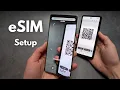Any SAMSUNG Phone - How to SETUP Activate eSIM Virtual SIM Card Service