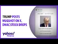 Trump posts mugshot on X DWAC stock drops