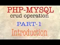 php-mysql crud operation Database introduction Web Tutorial by Nikhil Koshti