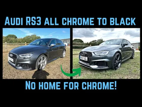 Download MP3 Audi RS3 MODS! - Painting Chrome Black, Black Badges, Grey Alloy Wheels - Modified Audi RS3