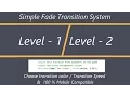 Simple Fade Scene Transition System - Unity 3D