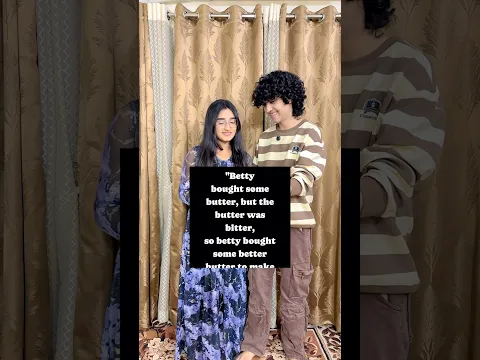 Tongue Twister Challenge 👅 #zidaanshahidaly #brothersister #shorts