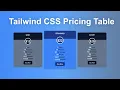 How to Create Pricing Table with Tailwind CSS for Beginners Tailwind Tutorial Make Price Plan Page