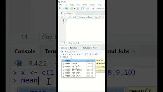 Mean Standard deviation and variance in R Statistics