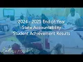 2024 - 2025 School Year s NC Department of Instruction Data Release