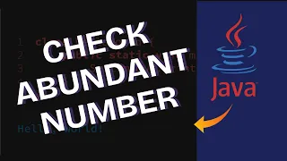 How to Check if Abundant Number in Java 2025