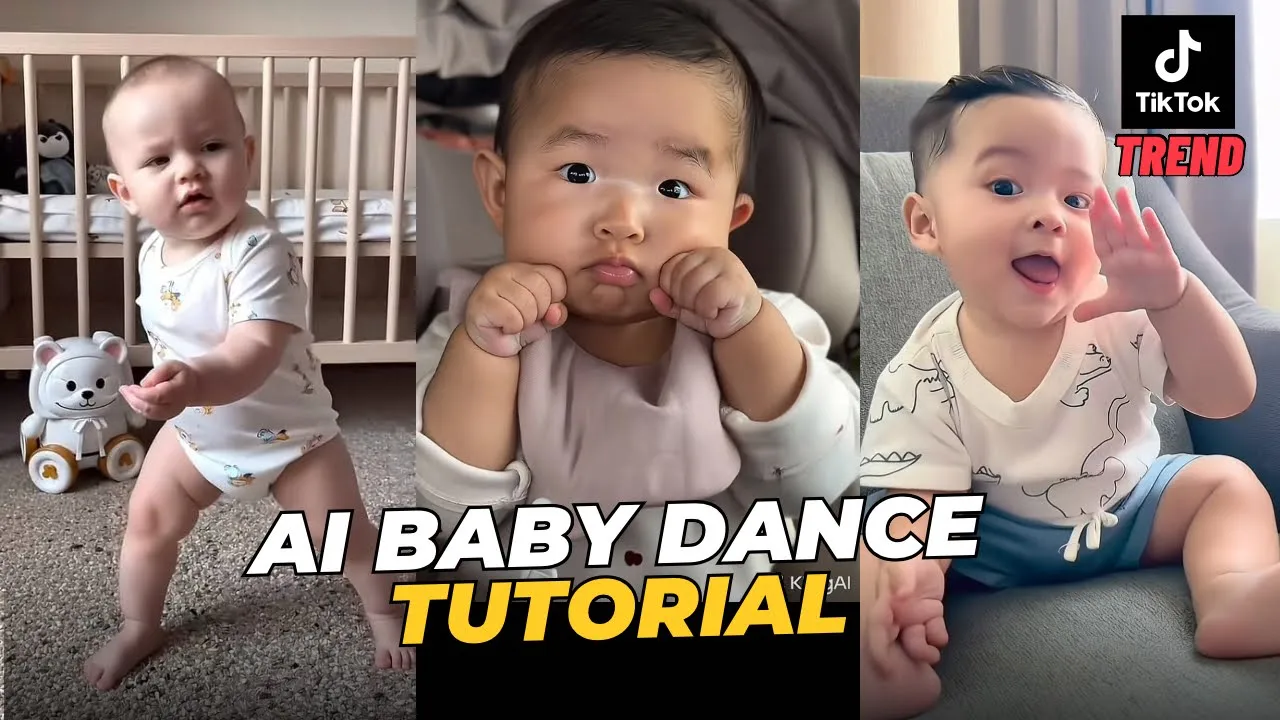 How to create AI Baby Dance | TikTok Trend video thumbnail - Aibabydance tutorial or review
