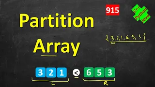 Partition Array into Disjoint Intervals LeetCode 915 C Java Python