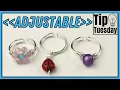 Easy Adjustable Wire Rings Tip Tuesday Tutorial