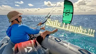 Kite Sailing RIB Dinghy!!! [ Highfield 310](Day 12/100 Day Water World Challenge)