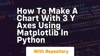 how to make a chart with 3 y axes using matplotlib in python