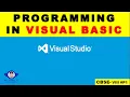 Programming in Visual Basic Unit 7 CBSE VIII What is Visual Basic Component of Visual Basic