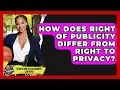 How Does Right Of Publicity Differ From Right To Privacy - Sports and Entertainment Law Guru